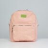 Eco-friendly toddler backpack, lightweight and sustainable, in pink color