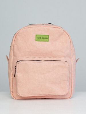 Eco-friendly toddler backpack, lightweight and sustainable, in pink color